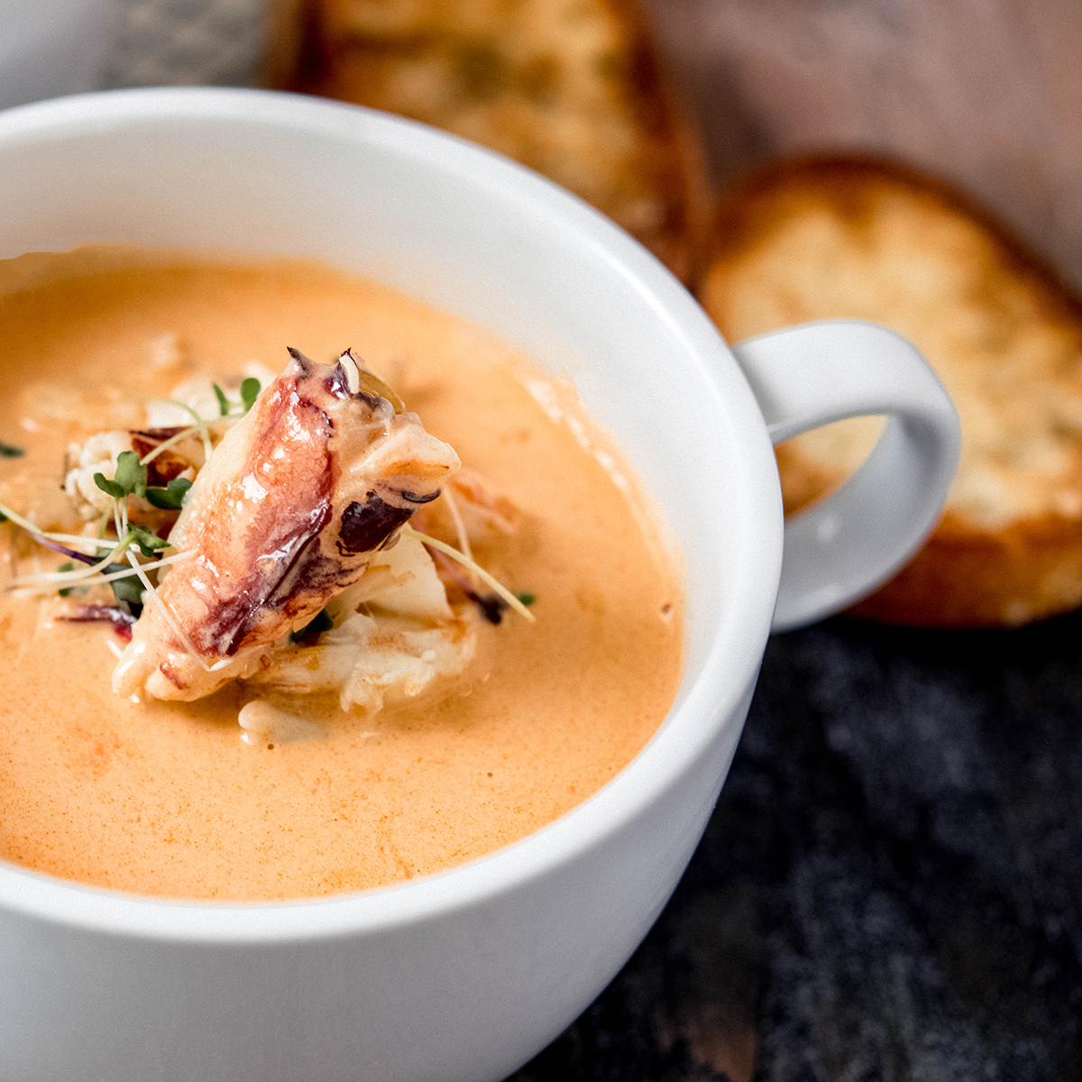 Crab bisque online soup